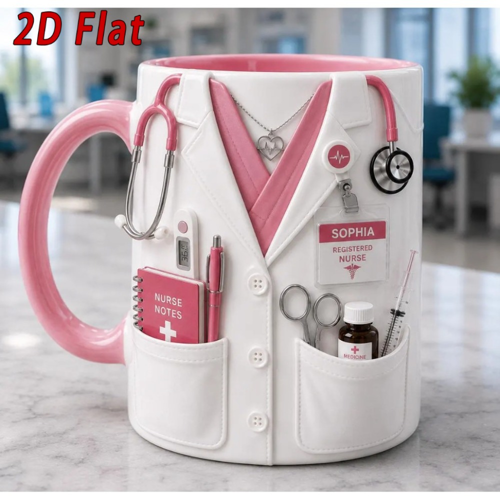 Coffee Tea Name - Tazza Personalizzata per Infermieri con Nome,