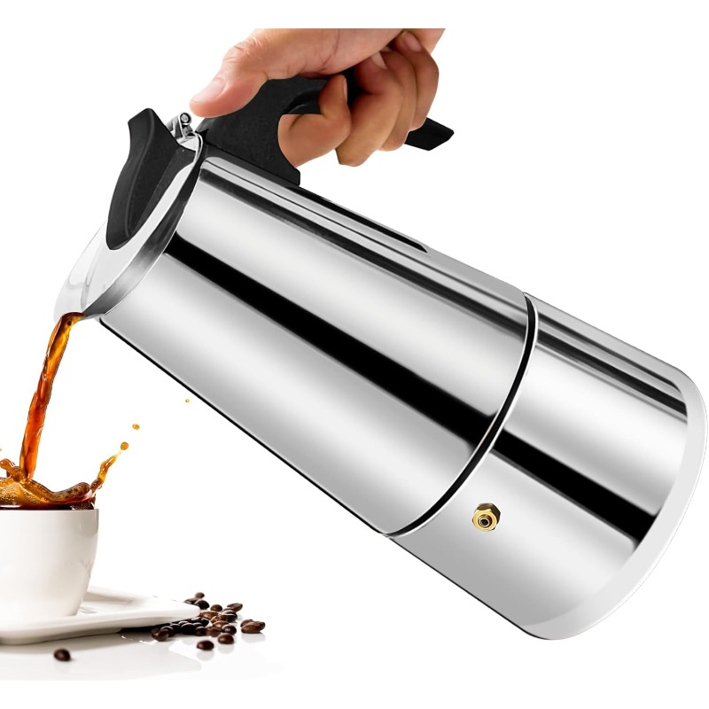 Moka Pot Stove - Caffettiera Moka da 6 Tazze in