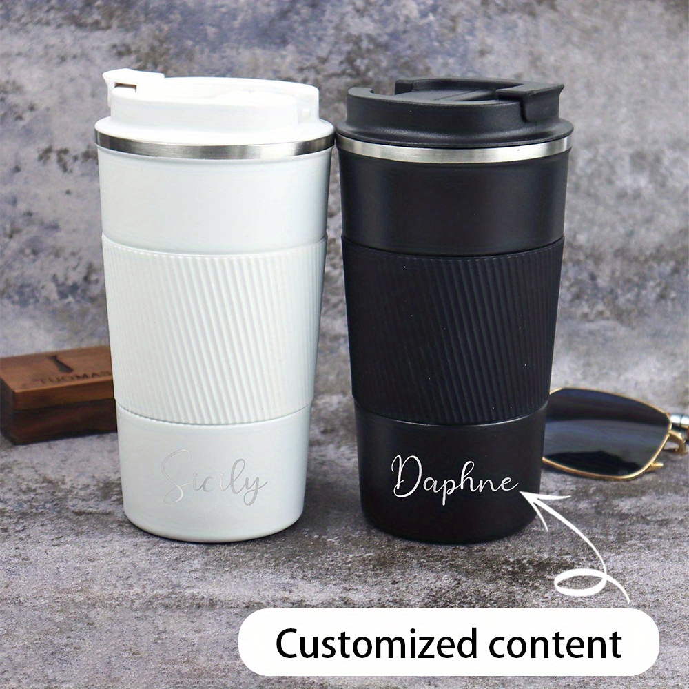 Coffee Tea Name - Tazza da viaggio in acciaio inossidabile