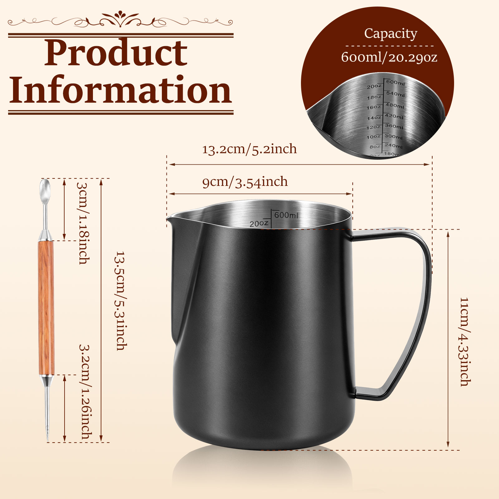 Brocca per Montare il Latte in - Barista Milk Jug recensione e prezzo