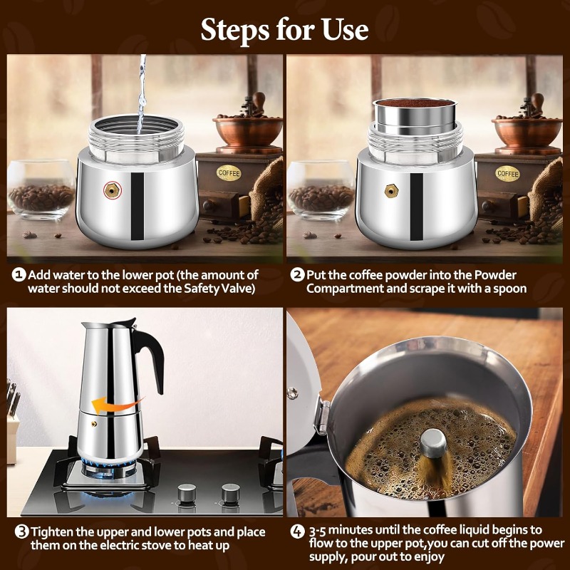 Caffettiera Moka da 6 Tazze in - Moka Pot Stove recensione e prezzo