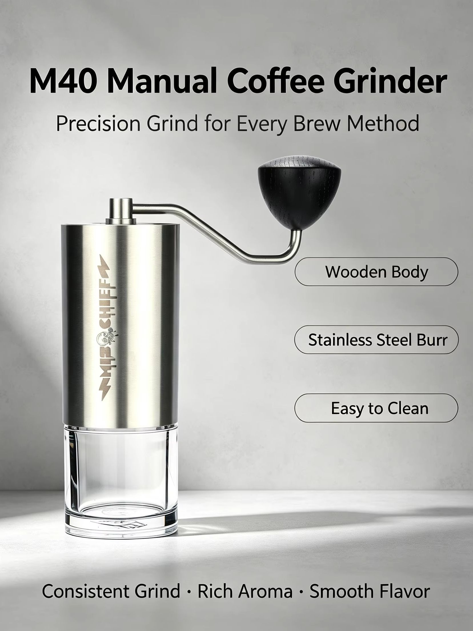 Macinacaffè Manuale MisChief M - Burr Hand Grinder recensione e prezzo