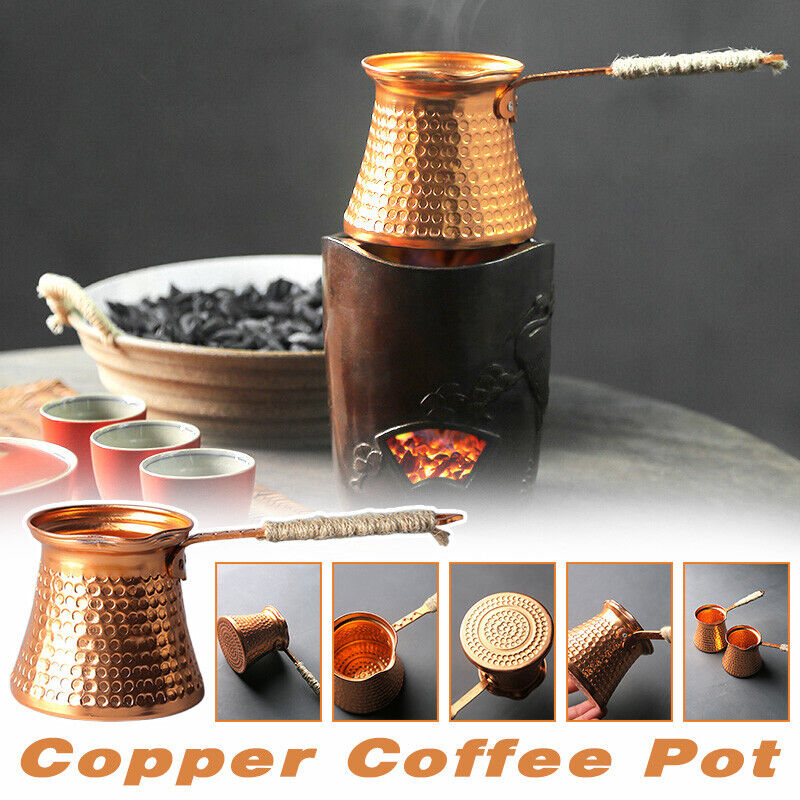 Caffettiera in rame antico Caf - Moka Pot Stove recensione e prezzo
