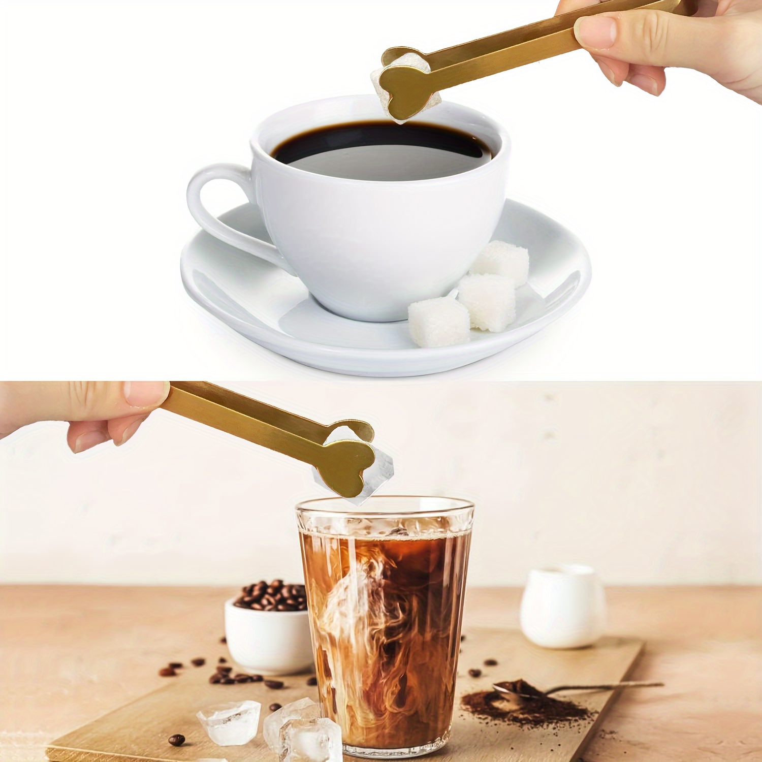 5 Pinze Mini a Forma di Cuore  - Coffee Tea Sugar recensione e prezzo