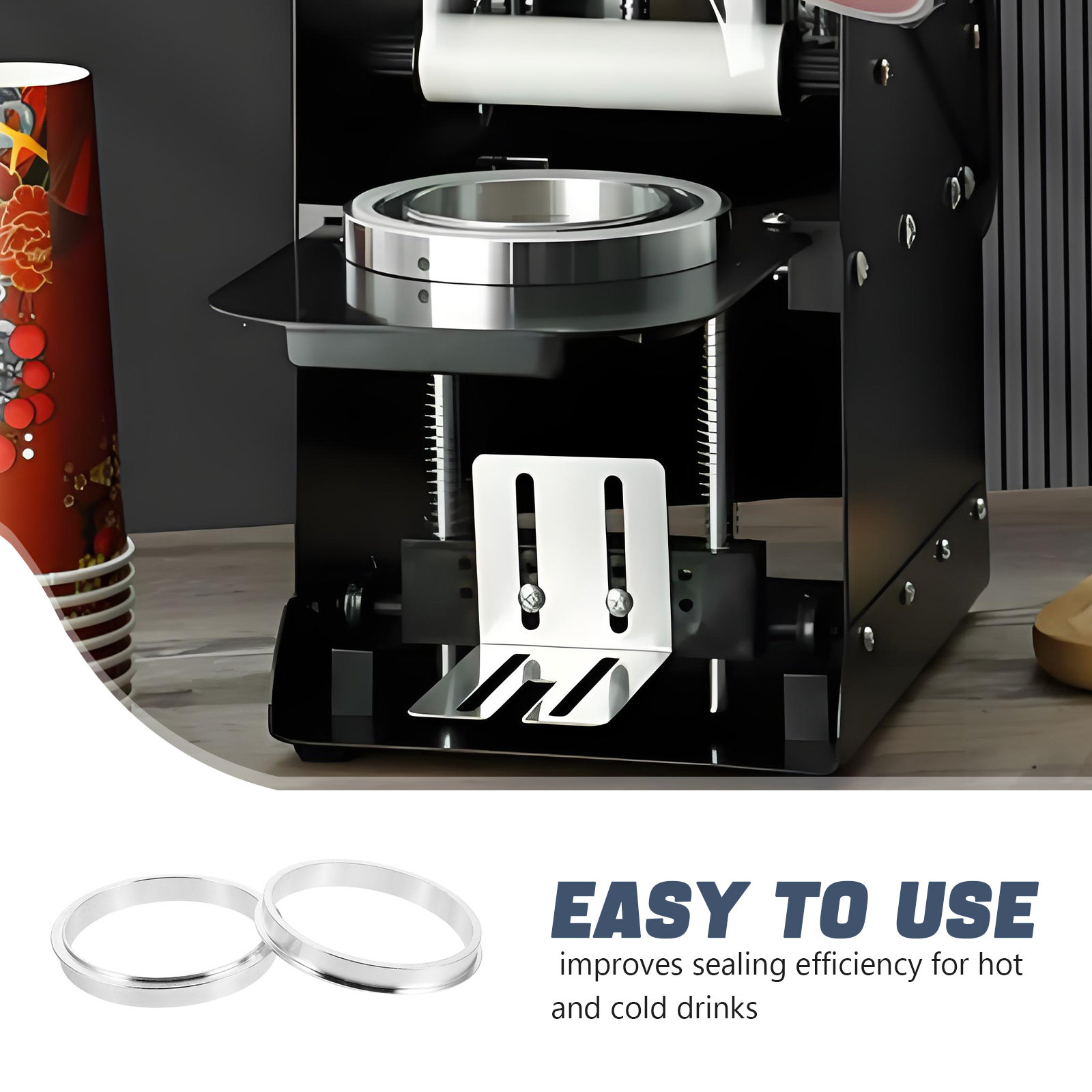 2 pezzi di anelli di tenuta in - Coffee Tea With Milk recensione e prezzo