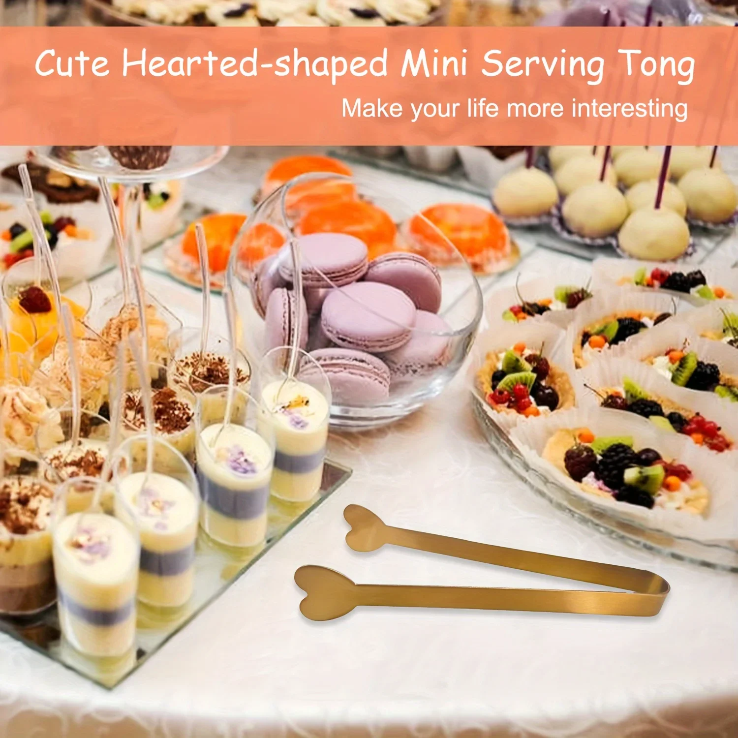 Mini pinze a forma di cuore in - Coffee Tea Sugar recensione e prezzo