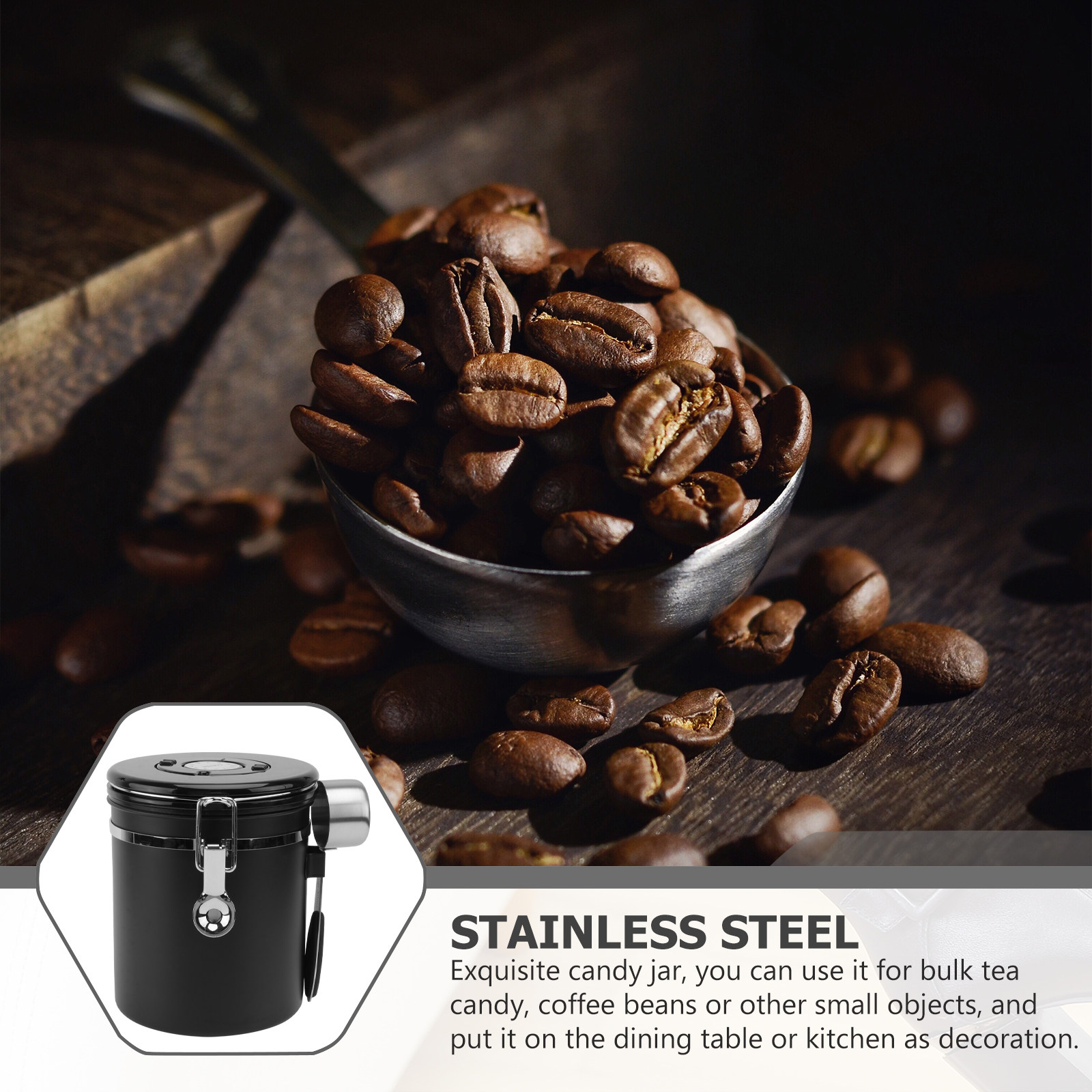 1 contenitore in acciaio inoss - Coffee Tea Sugar recensione e prezzo