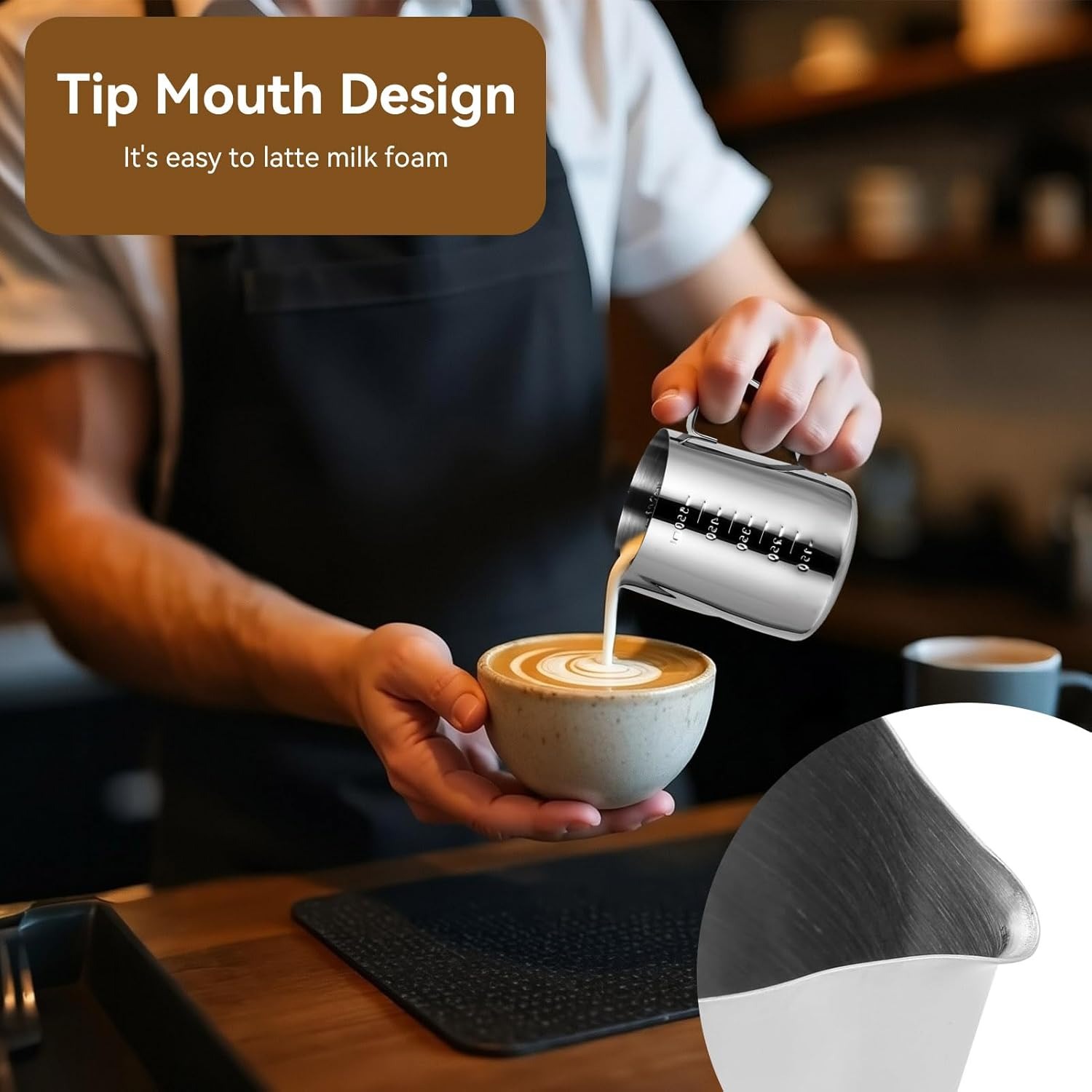 Brocca per Montare il Latte, B - Barista Milk Jug recensione e prezzo