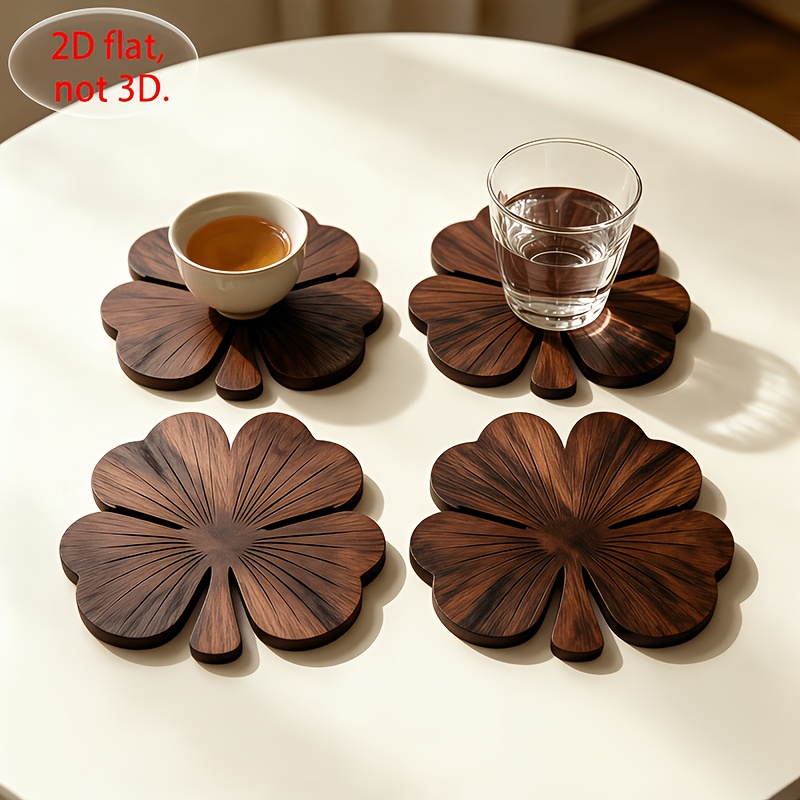 Set di 4 Sottobicchieri in Leg - Coffee Tea And Sugar Set recensione e prezzo