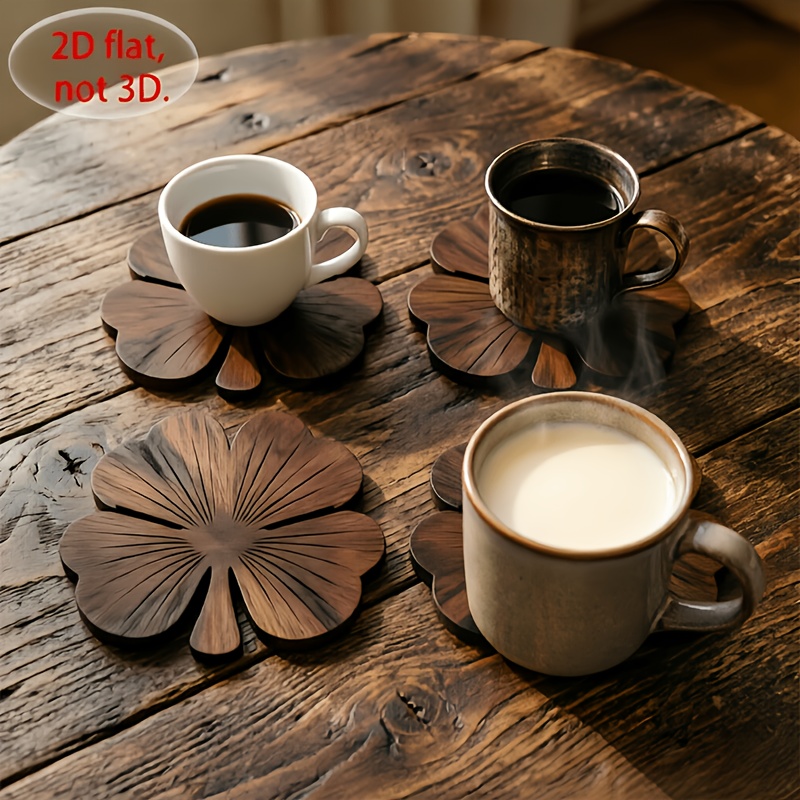 Set di 4 Sottobicchieri in Leg - Coffee Tea And Sugar Set recensione e prezzo