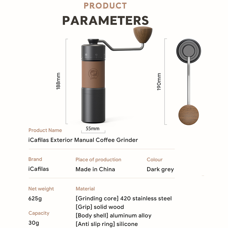 Macinacaffè manuale icafilas M - Burr Hand Grinder recensione e prezzo
