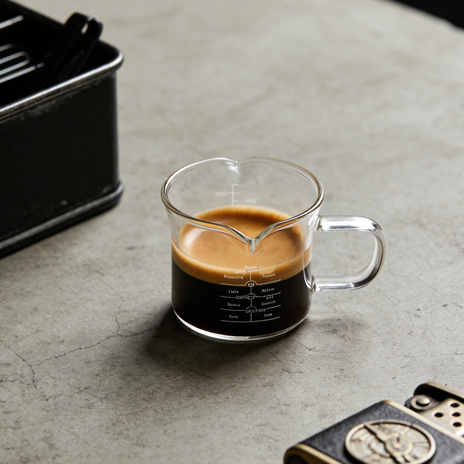 Misurino in vetro con doppio b - Coffee Tea With Milk recensione e prezzo
