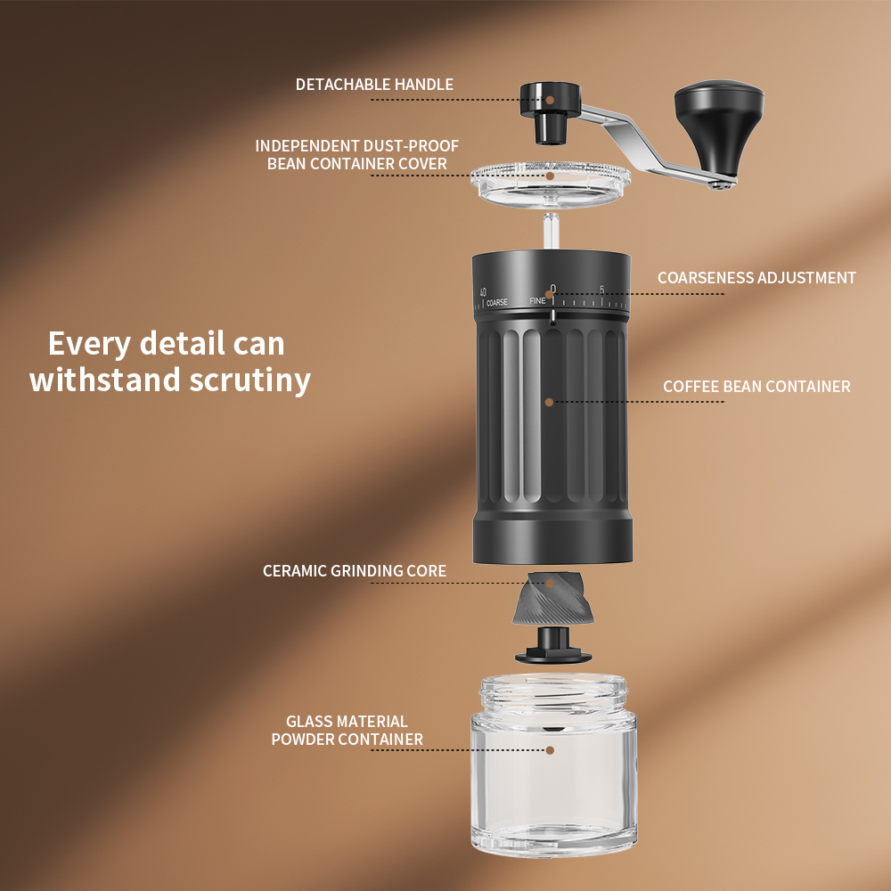 Macinacaffè Manuale Portatile  - Burr Hand Grinder recensione e prezzo